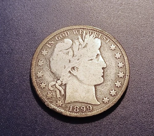 VG 1899-P Barber Half Dollar