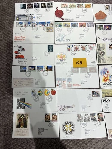 GB First Day Covers 18 Covers 1980-1989 N58