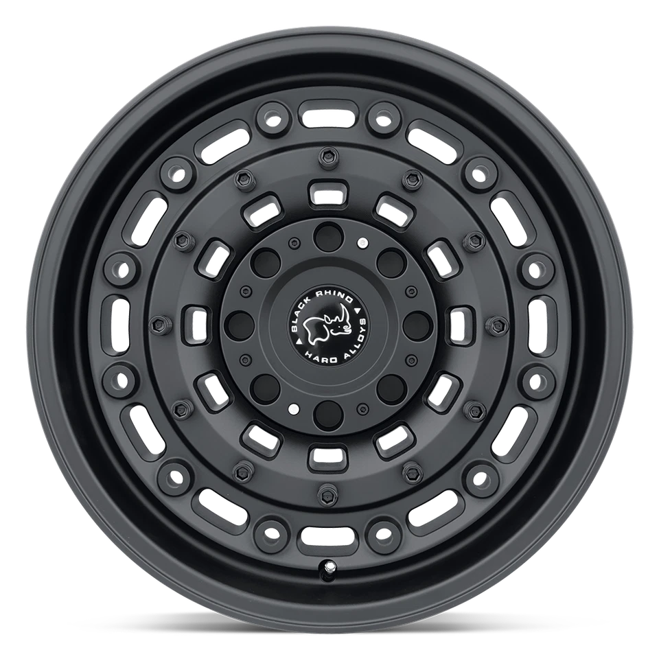 Black Rhino Arsenal 16x8 6x5.5 纹理哑光黑色车轮 16 - 10 毫米轮辋 — 第 3/4 张图片