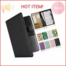 CoBak Server Book Compact Organizer with Clear and Money Pockets, Pen Holder,
