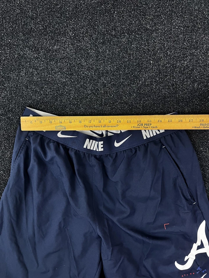 Pantalones Cortos Atlanta Braves Para Hombres XL Azul Marino MLB Béisbol Nike Dri Fit Mercancía Genuina Foto 4 de 4