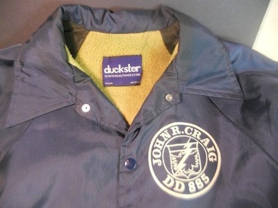 JOHN R. CRAIG DD 885 JACKET Duckster Sports Wear sz Medium Light Coat Blue