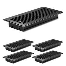 4Pcs Floor Vents Floor Registers 4x10 Inch, Heavy Duty Metal Hot Air Vent Cov...