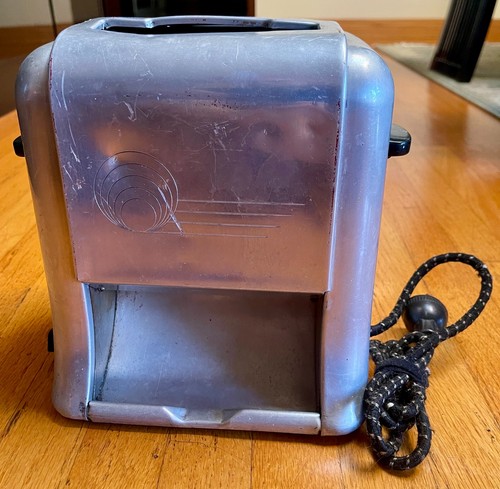 Vintage Penn Air Toaster Top Down Automatic Model 280 Made In USA Metal MCM