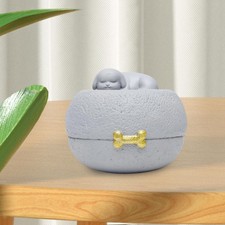 Pet Ash Container Dog Cremation Urn 13x10cm Hand Painted Lightweight Versatile
