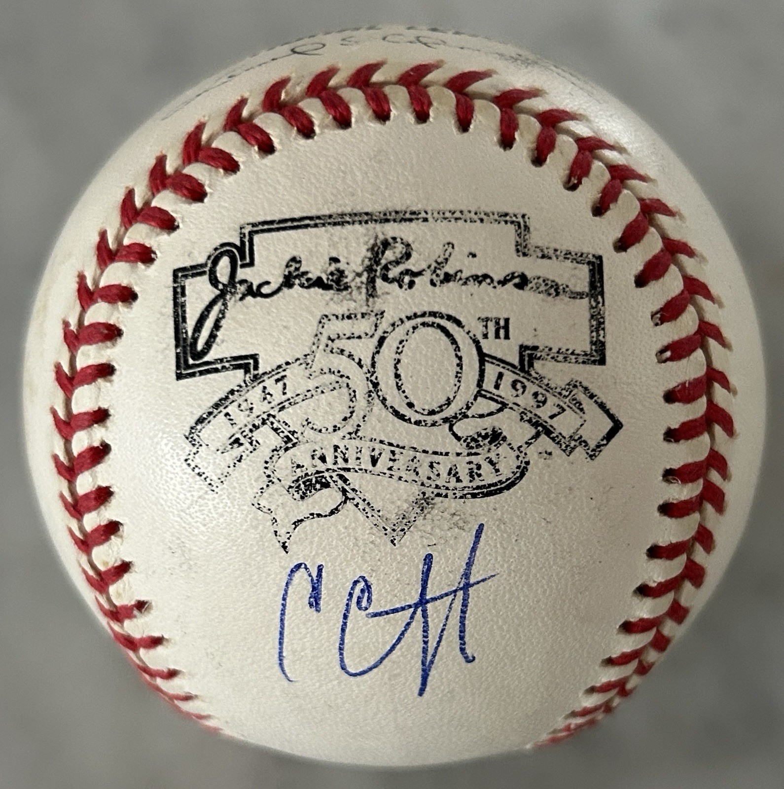 CC Sabathia Autographed Signed New York Yankees JACKIE ROBINSON LOGO BASEBALL YANKEES HOF JSA 