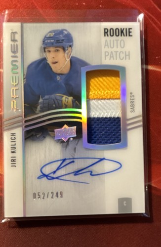 Jiri Kulich #AR-KU 2023 Upper Deck Premier Acetate Rookie Auto Patch card
