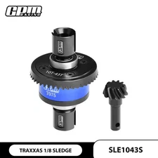 GPM 20CrMnTi Steel + 7075Alu 10/43T Front/Rear Complete Diffs TRAXXAS 1/8 Sledge