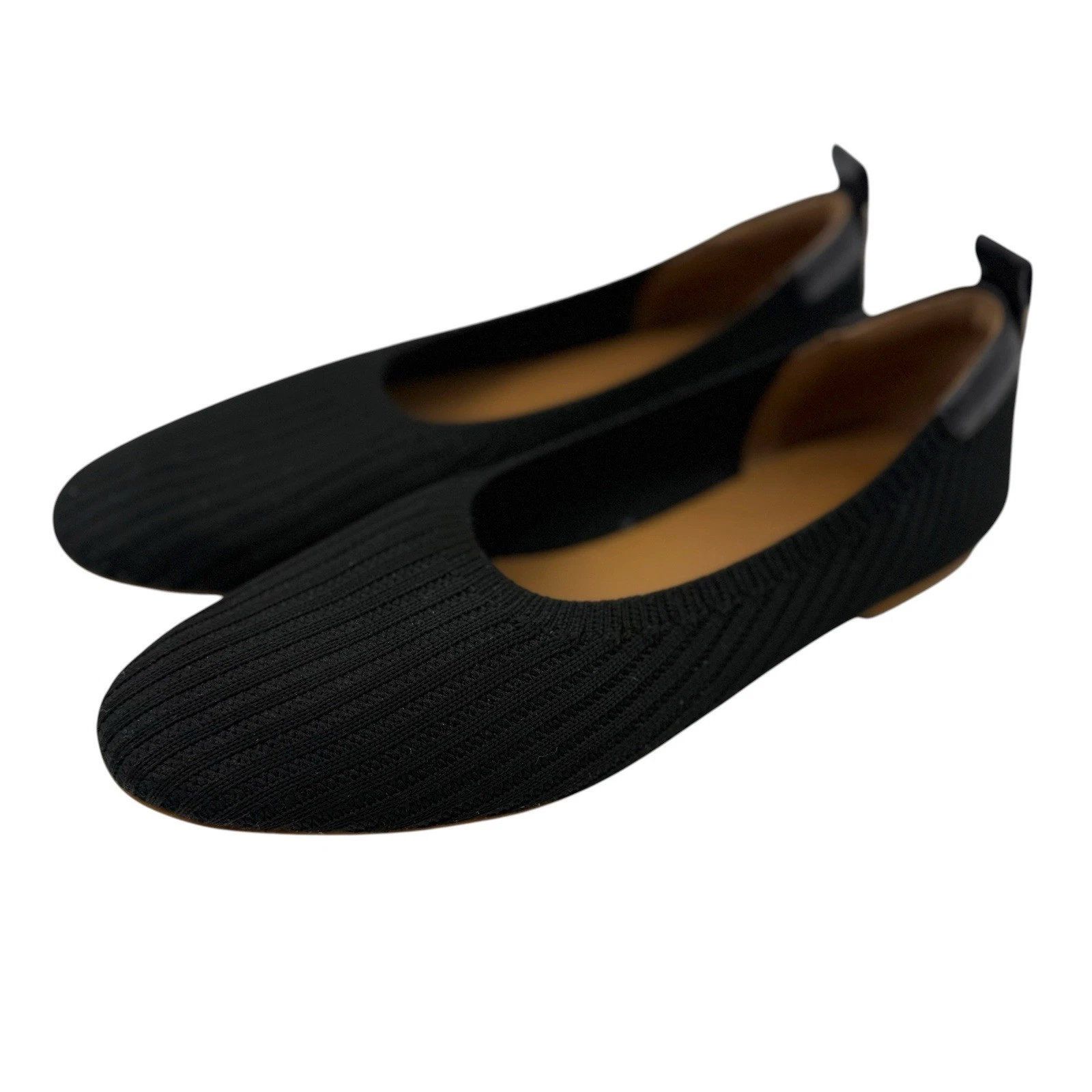Everlane The Day Glove Flats Re-Knit Woven Ballet Stretch Black 7.5 Minimalist