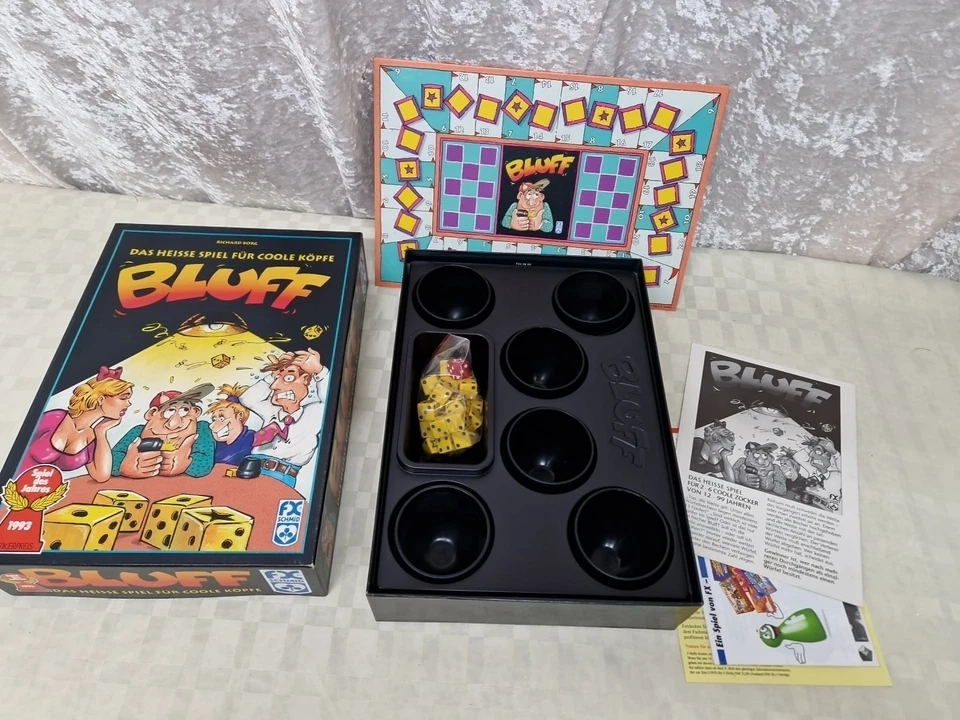 BLUFF FX Schmid Würfelspiel Spiel des Jahres 1993 Vollständig TOP - Bild 2 von 4