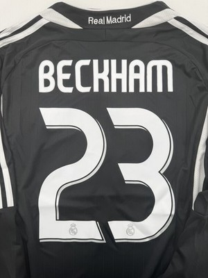 2006/07 Real Madrid Away Retro Jersey Long Sleeve Beckham #23