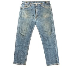 Vtg 90s Levi Strauss 505 Mens Jeans Regular Fit Straight Leg W40 L30 Denim USA