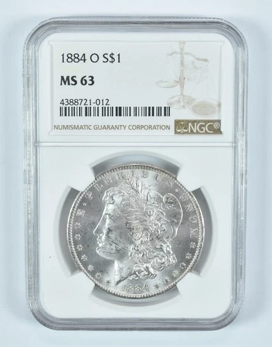 1884-O Morgan Silver Dollar MS63 NGC Brown Label *9947