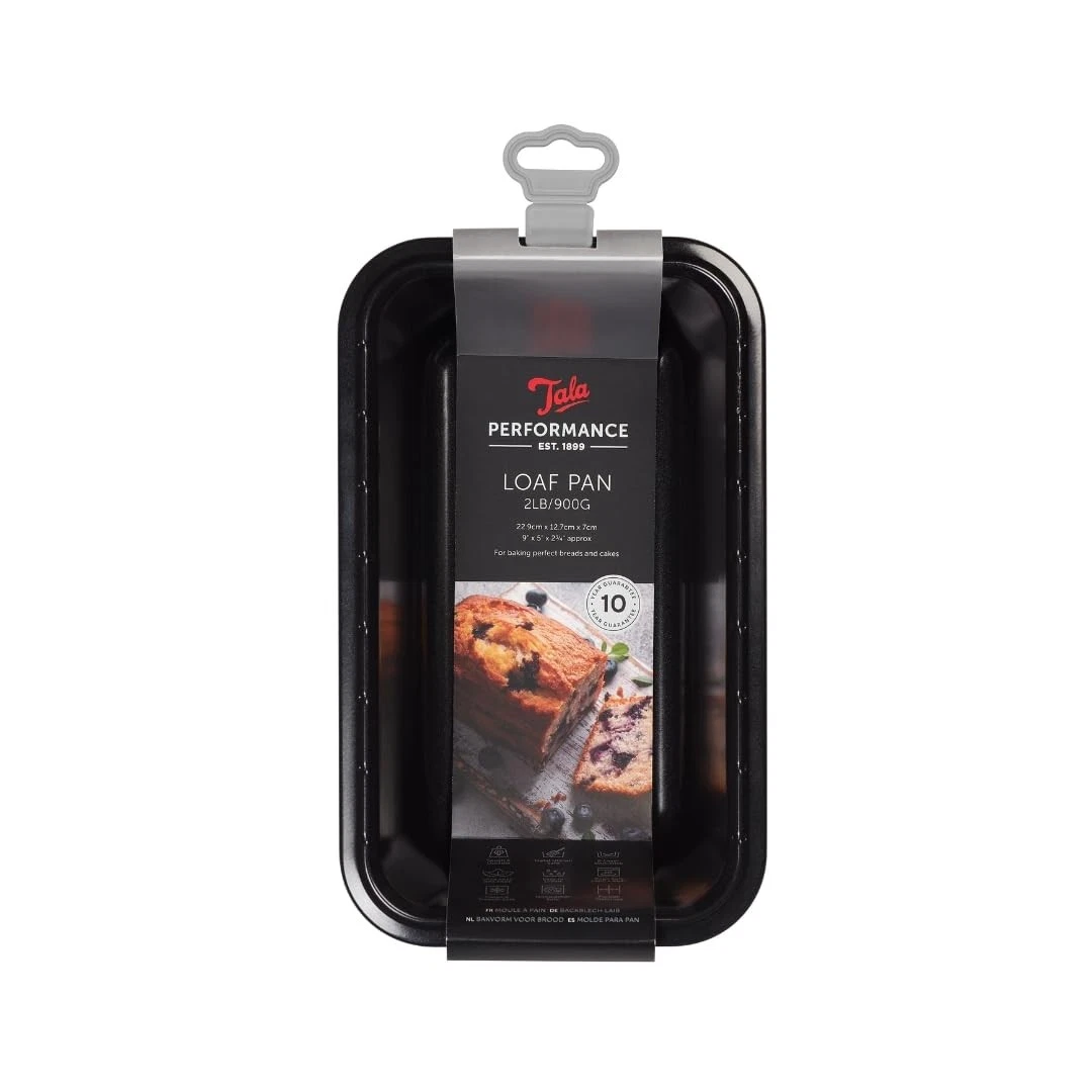 Tala Performance, 2lb Loaf Pan, Professional Gauge Carbon Tin, Black