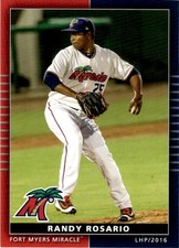 2016 Randy Rosario MiLB Minor League Rookie Card Ft. Myers Miracle