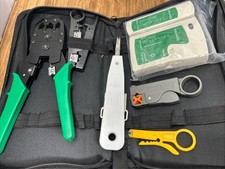 RJ45 Crimping Tool Kit with Case CAT5/6 Lan Cable Network Tester