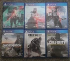 Sony PlayStation PS4 War Game Bundle Lot of 6 Call of Duty Battlefield More CIB