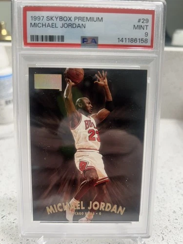 1997-98 Skybox Premium #29 Michael Jordan PSA 9 Graded Basketball Card NBA 1998
