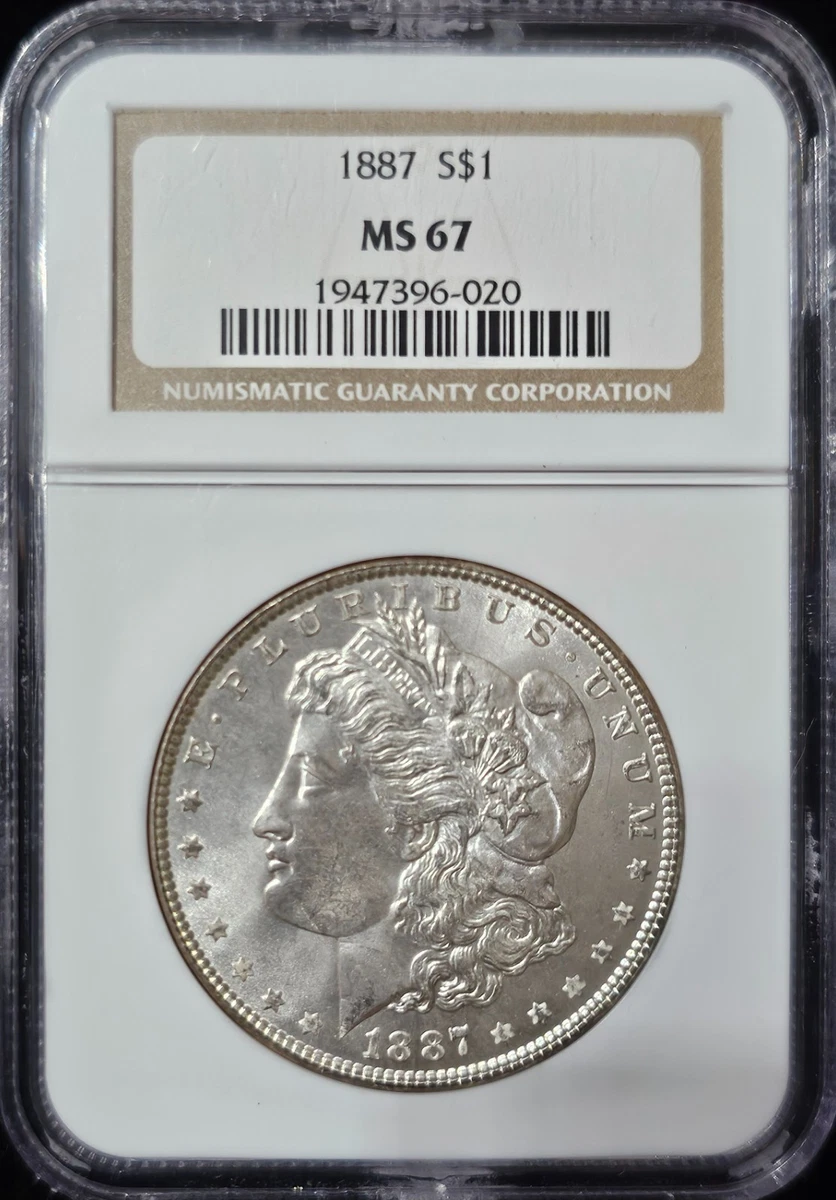1887 P モルガンダラー PCGS MS67 アンティーク #001 1887 P モルガンダラー PCGS MS67 アンティーク #001 1887 P モルガン