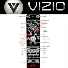 Vizio Blu-ray Player Remote Control for VBR333 VBR331 VBR220 VBR210 VBR120