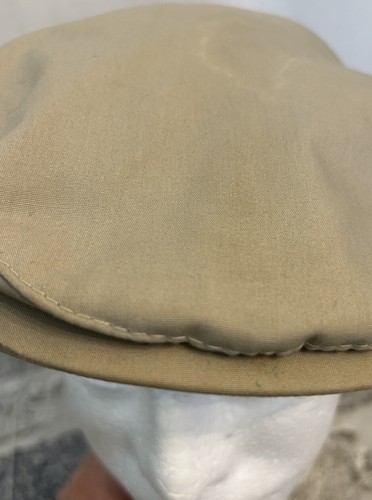 Vtg Mallory by Stetson Beige Newsboy Cabbie Golf Driving Hat Cap Sz M 7 1/8 - Picture 4 of 8