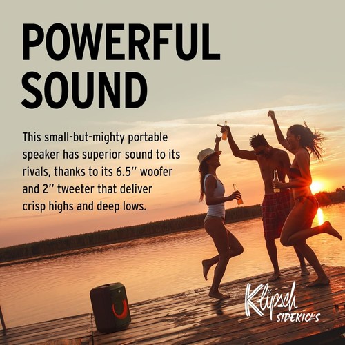 Klipsch GIG XL LED Portable Party Speaker with Microphone - Picture 7 of 10
