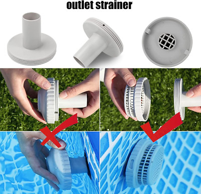 2-PCS Pool Strainer Connector 11070 1.25  For Above Ground Pool Simple//
