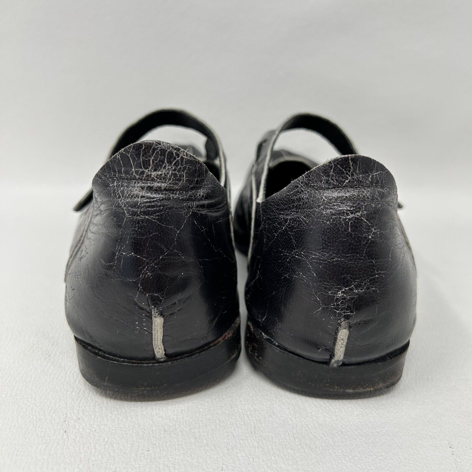 CYDWOQ Mary Jane Shoe Size EU 37.5 Black Leather … - image 8