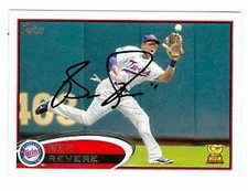 Ben Revere autographed Baseball Card (Twins) 2012 Topps #292 All Star Rookie