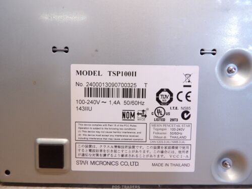 Star TSP100II FuturePRNT Eco TSP143IIU Thermal Ticket Printer White - PRINT OK - Bild 9 von 9