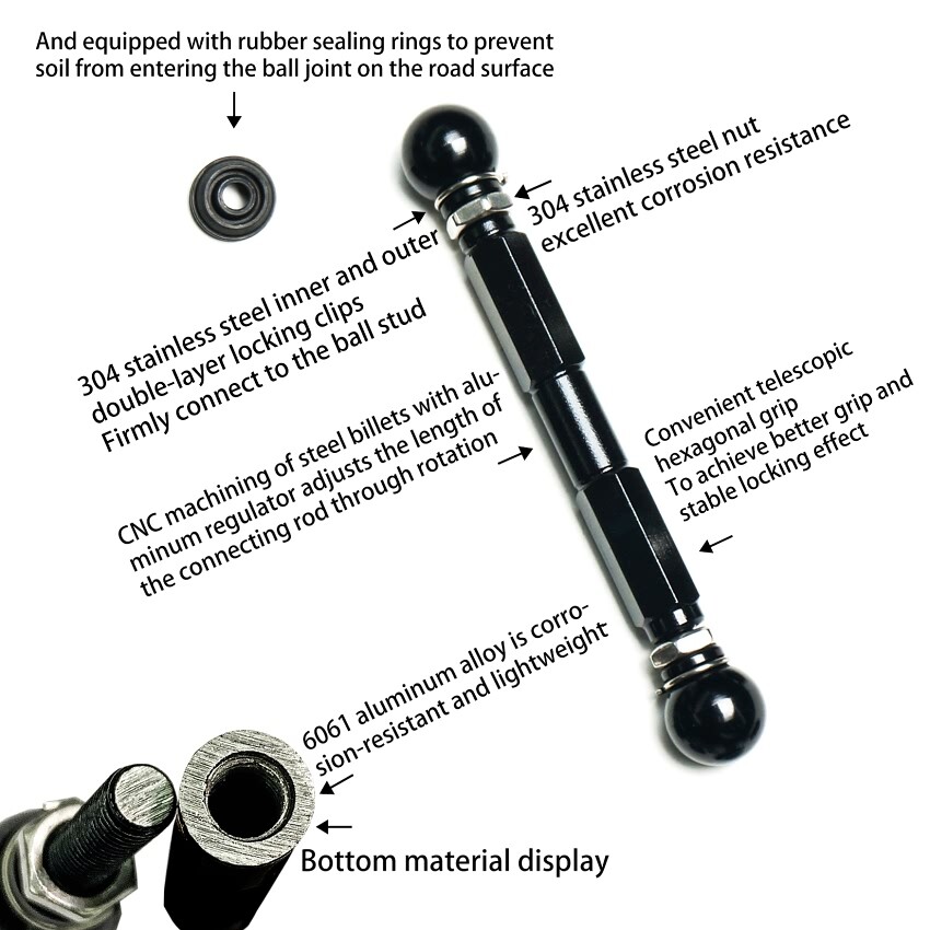 for Tesla Cybertruck Adjustable Air Suspension Airmatic Lowering Links