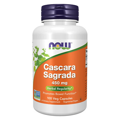 NOW FOODS Cascara Sagrada 450 mg 100 Veg Capsules