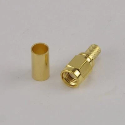 WIFI ANTENNAS RP SMA Male Crimp Connector - RG58 Cable Crimp Easy To Use Custom Cables