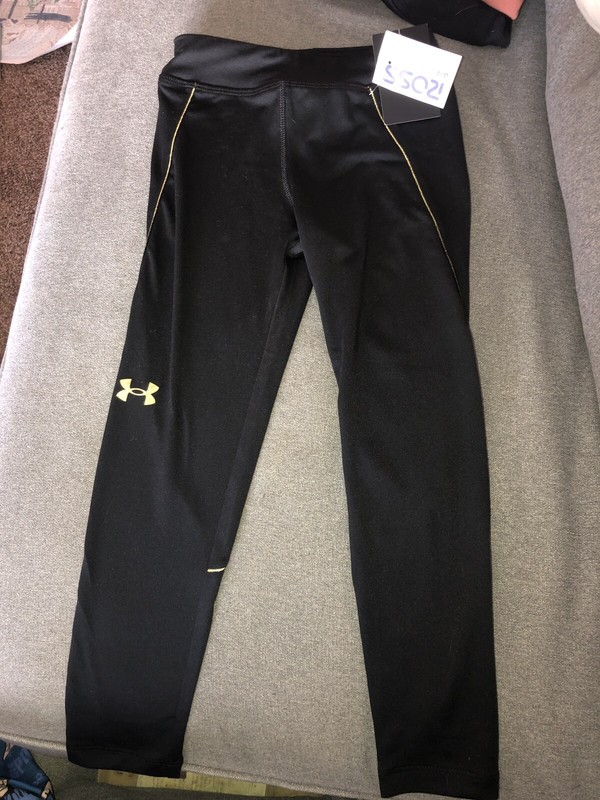 Under Armour Girls Pants Size 6 New With Tags Black