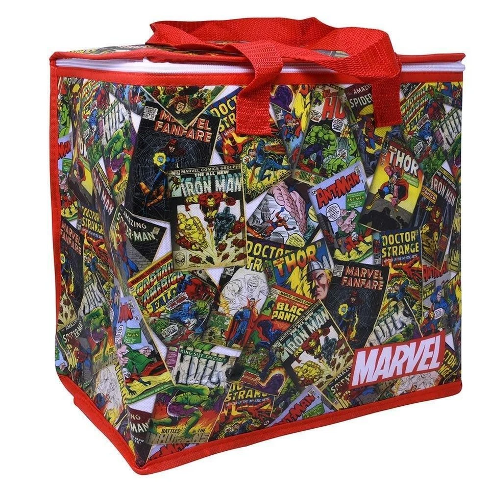 2-Pack Marvel Insulated Zippered Tote Bag, Size 12.5" x 7.5" x 13" - Image 2 of 2