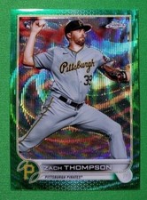 2022 Topps Chrome Zach Thompson GREEN Refractor /99 Pittsburgh Pirates