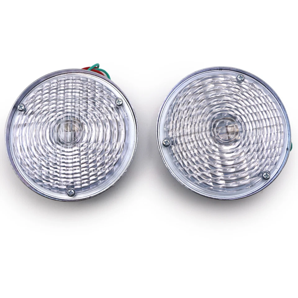 4.5" Clear Turn Signal Lamp For Jeep CJ3 CJ5 CJ6 CJ2A CJ3A CJ3B 1945 - 1975 - Image 2 of 4