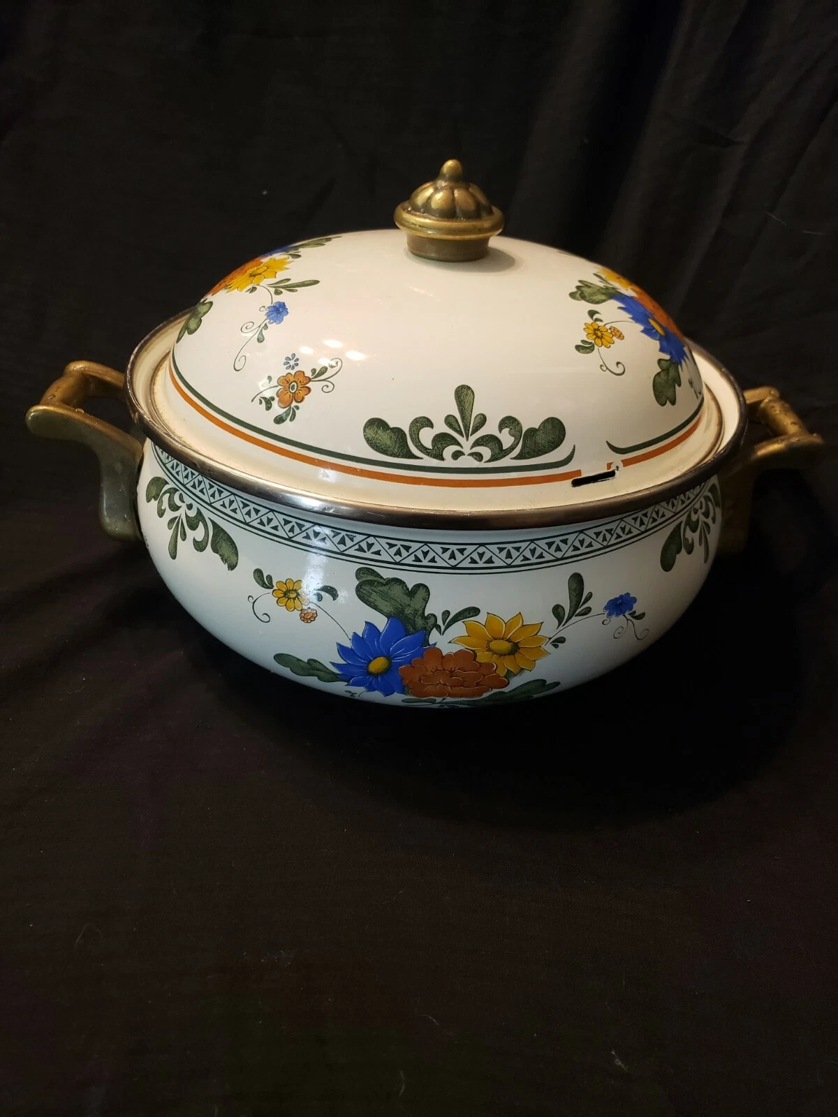 Villeroy & Boch Amsterdam ASTA Enamel Cookware Dutch Oven Casserole Vtg
