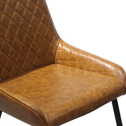 4x Dining Chairs Padded Seat PU Faux Leather Chair Set - Picture 5 of 8