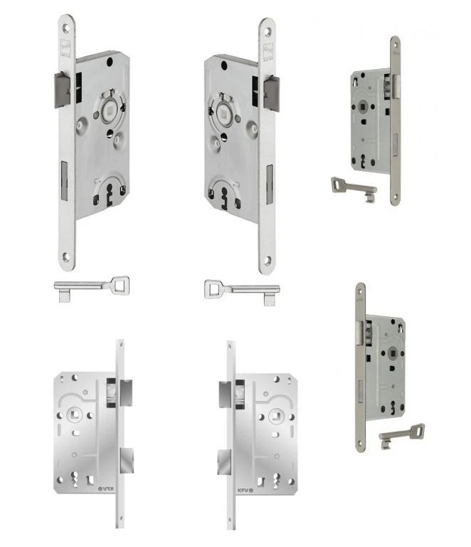 HÄFELE / KFV Zimmertür BB Einsteck Schloss Stulp 16-24mm / Dornmaß 55 / VK 8 / DIN Ls oder Rs