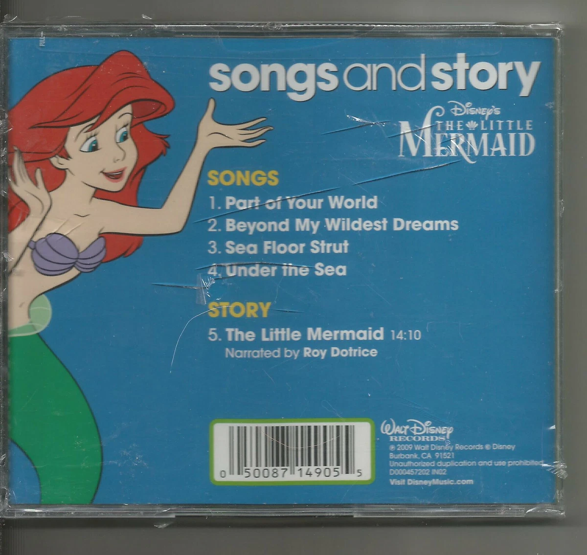SONGS AND STORY - DISNEY'S THE LITTLE MERMAID - FEAT. ROY DOTRICE!! NEW!!!  50087149055 | eBay