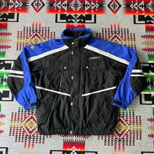 Descente Ski Jacket Men’s Medium Blue Black Vintage Snow Winter Coat C8