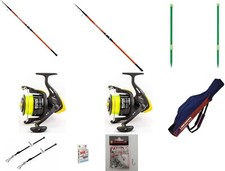 Kit 2 Shimano Sonora 200gr + 2 Sonic 8000 + Fodero Lineaeffe+ 2 Picchetti +altro