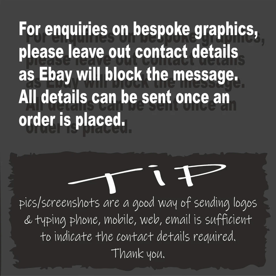 Van Graphics Sign Writing Vehicle lettering signs Vauxhall Vivaro 2014-2018 - Image 2 of 4