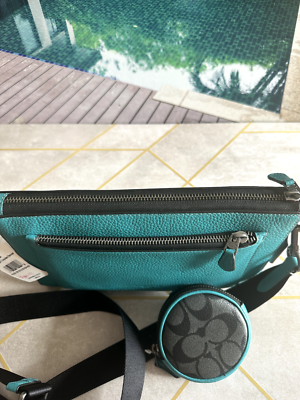 Coach CP191 Holden Colorblock Crossbody Signature Coin Pouch Bag