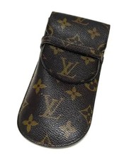 Louis Vuitton Etui Stero Sunglasses Case Leather Monogram pre-owned