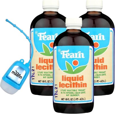 Fearn Natural Foods flüssiges Lecithin, 16 Unzen - 2 PACKUNGEN MENGE