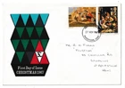27/11/1967 UK GB FDC - Christmas - Maidstone FDI Postmark RARE Cover