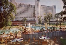 Hotel Borobudur Inter-Continental Jakarta Java Indonesia vintage postcard e669