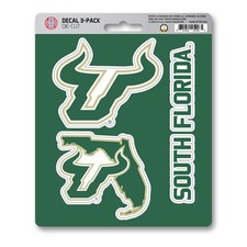 FANMATS NCAA University of South Florida 3 Piece Decal Set